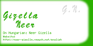 gizella neer business card